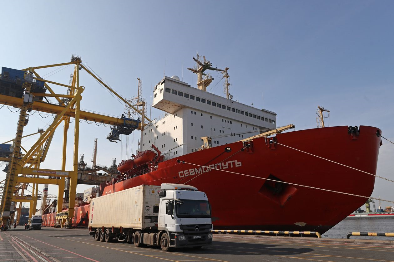 russia, siberian, waters, ship traffic, ice melt
